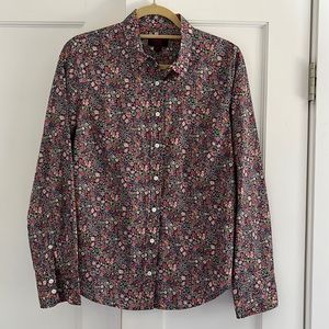 Liberty of London for J Crew Button Down Shirt, Size 10